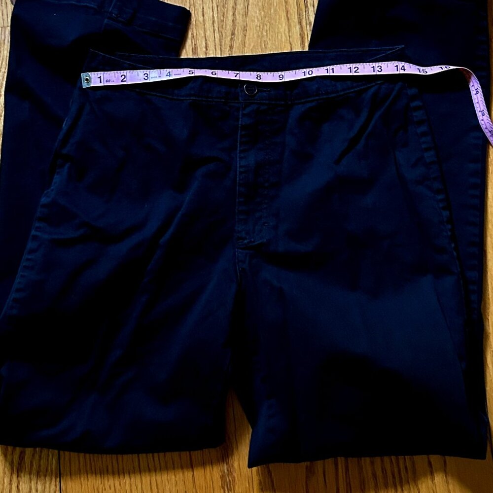 Women's Calvin Klein Straight Leg Chinos--Black, Size 8